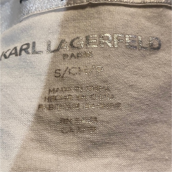 Karl Lagerfeld- Glitter Gem Tee- Size small - Picture 3 of 4
